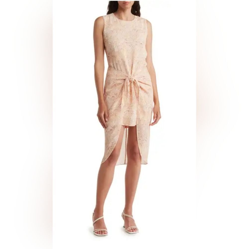NWT BCBGMAXAZRIA Wrap Front High-Low Dress Women's Medium - Picture 2 of 11